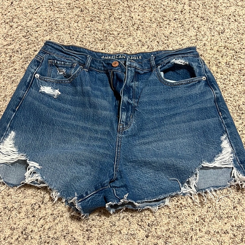 High rise mom short
